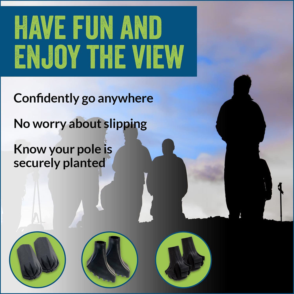 York Nordic VTread universal-fit tips designed to suit most trekking poles.