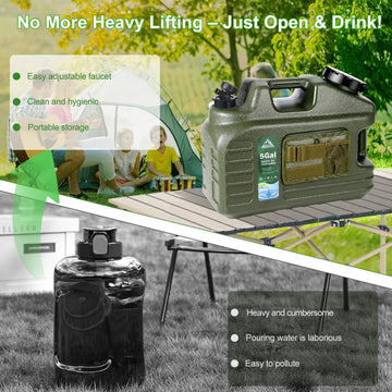 YOSN 5-gallon bundle supports emergency storage and outdoor cooking needs