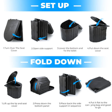 YOSN portable toilet carry bag enables easy transport between sites