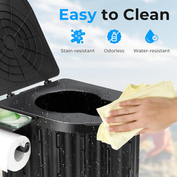 YOSN portable toilet versatility for beach trips, camping, RVs, and road trips