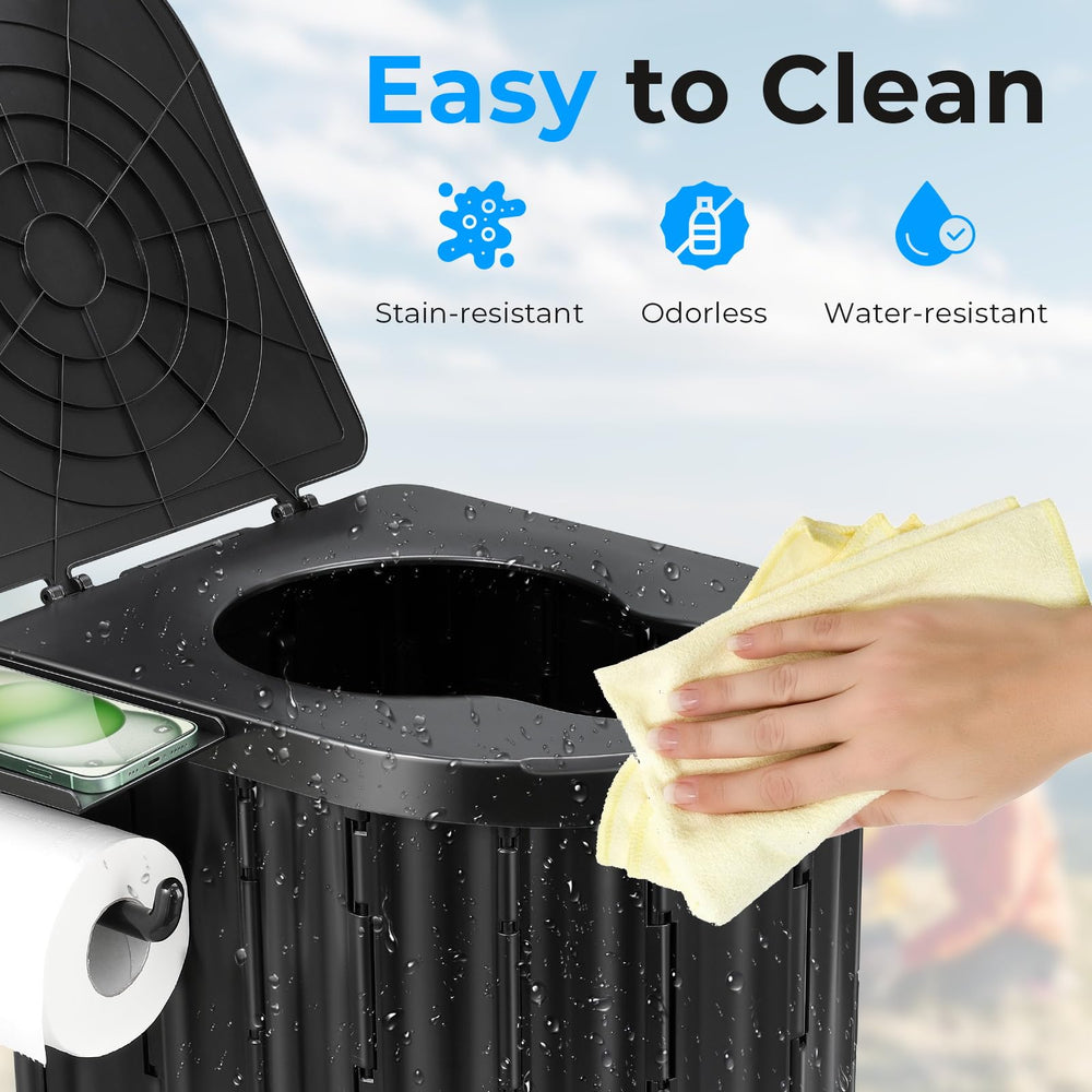 YOSN portable toilet versatility for beach trips, camping, RVs, and road trips