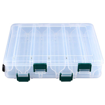 Yosoo 12-compartment double-sided box with clear lid for organized tackle