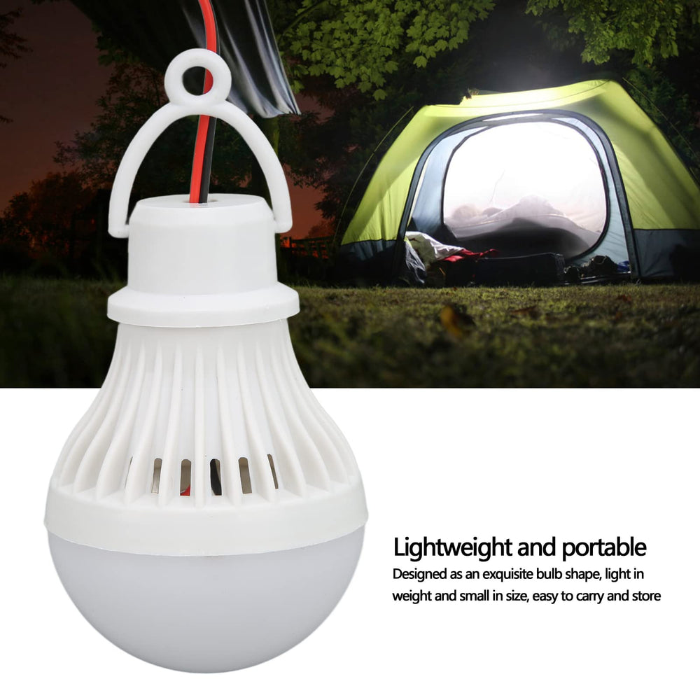 Yosoo 12V 5W LED camping bulb for portable trail lighting.