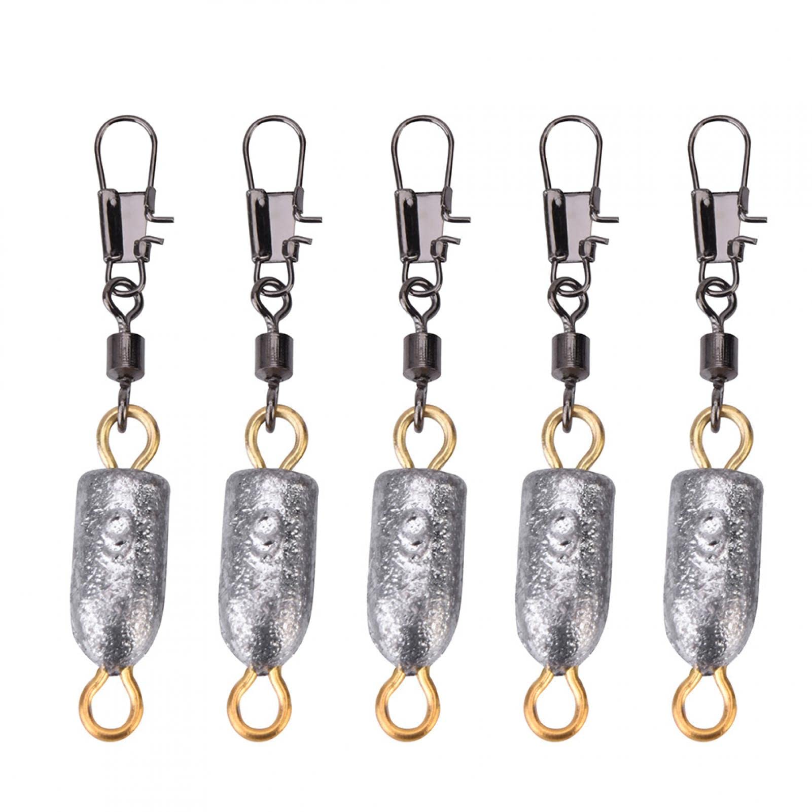 Yosoo fishing sinker 6g with interlock snap for quick rigging in freshwater and saltwater
