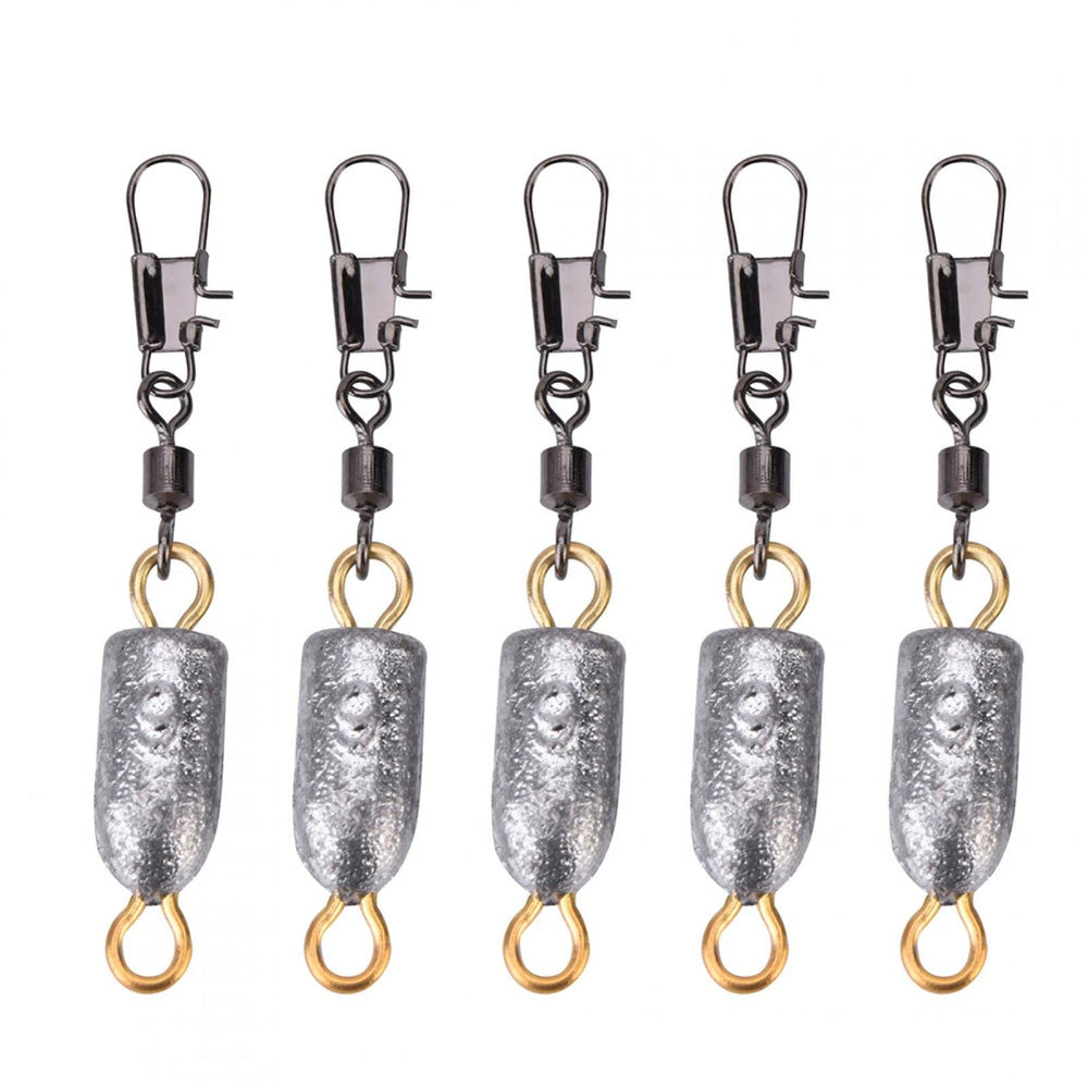 Yosoo fishing sinker 6g with interlock snap for quick rigging in freshwater and saltwater