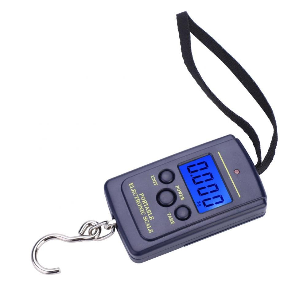 Yosoo Health Gear digital fishing scale front view with clear readout and compact design