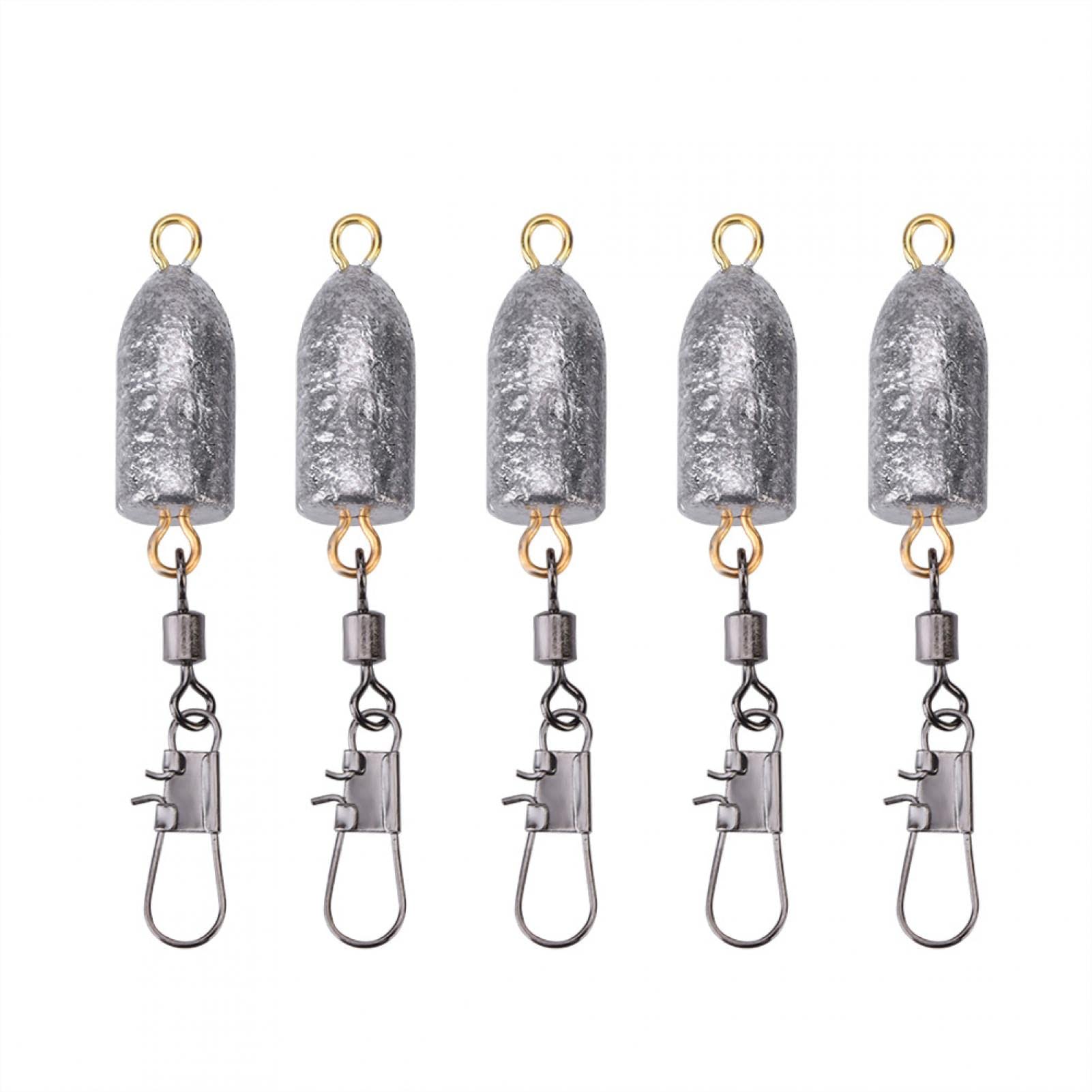 Yosoo Health Gear 6g interlock fishing sinker with snap for quick connection.