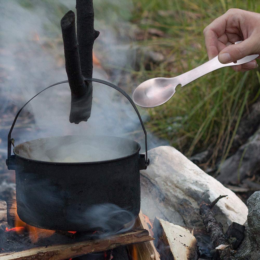 Yosoo Health Gear compact 17.5 cm utensil fits any pack.