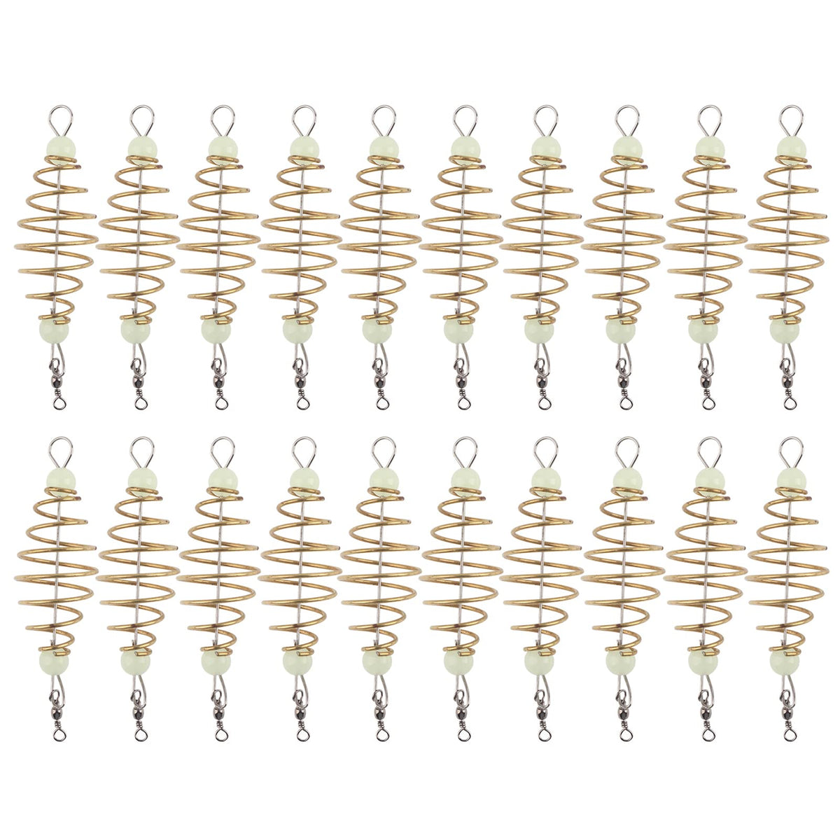 Yosoo Health Gear spring bait cage olive shape closeup for easy bait control on water