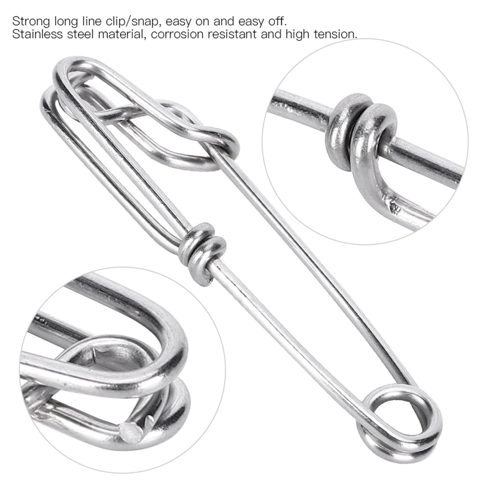 Yosoo Health Gear tuna clip swivel design keeps lines tidy and twist-free.