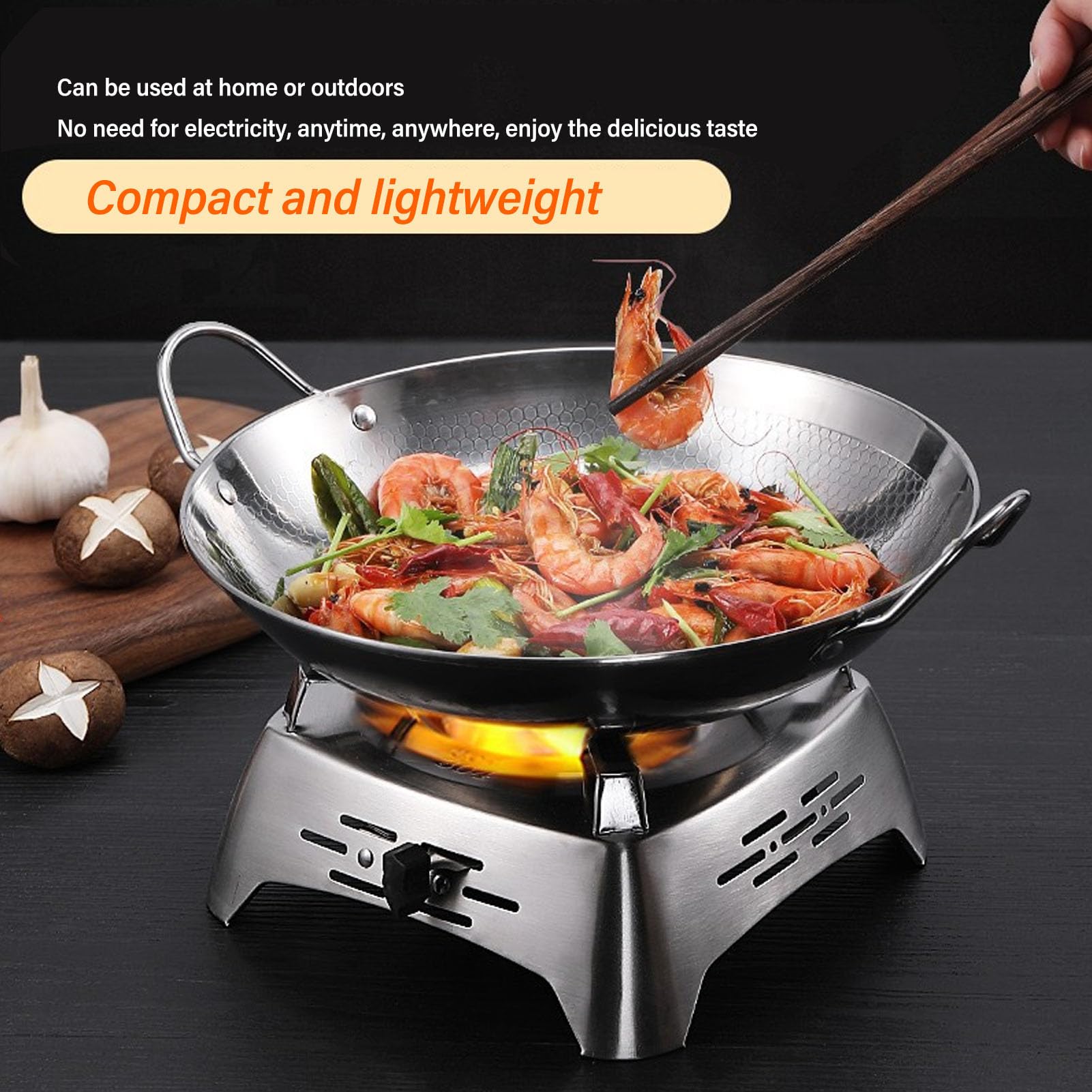 Yosoo lightweight stove at 425 g easy to pack for trips