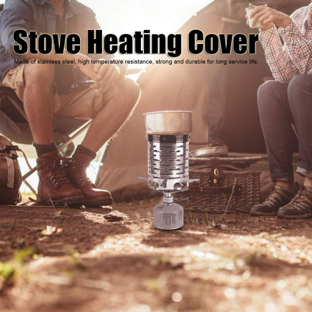 Yosoo Mini Stove Heating Cover with storage bag keeps gear organized.