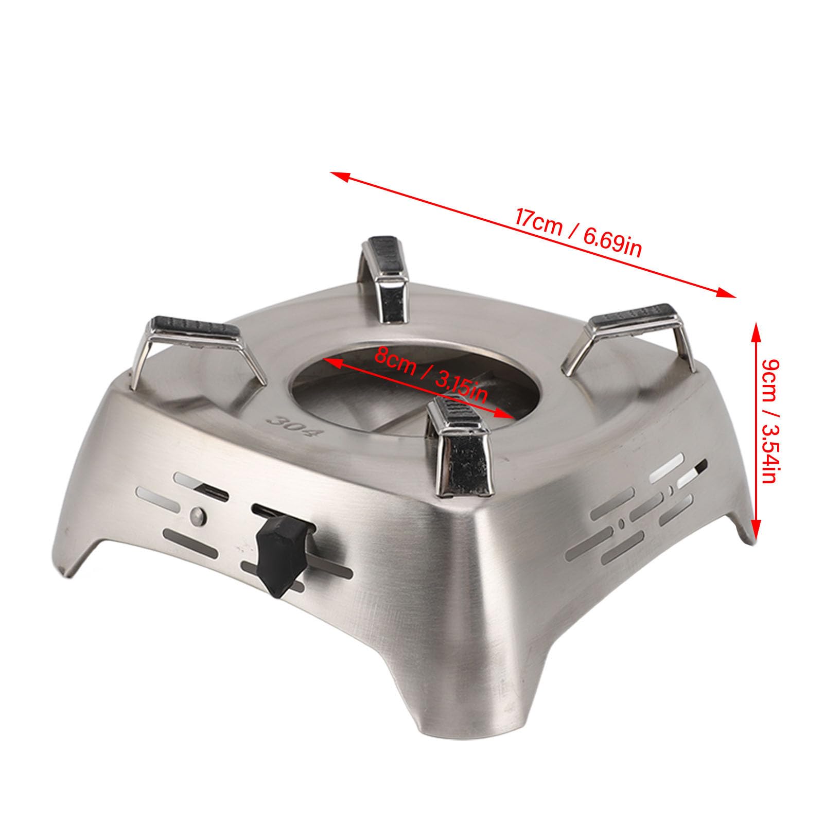 Yosoo stainless-steel drawer stove durable construction for rugged camping