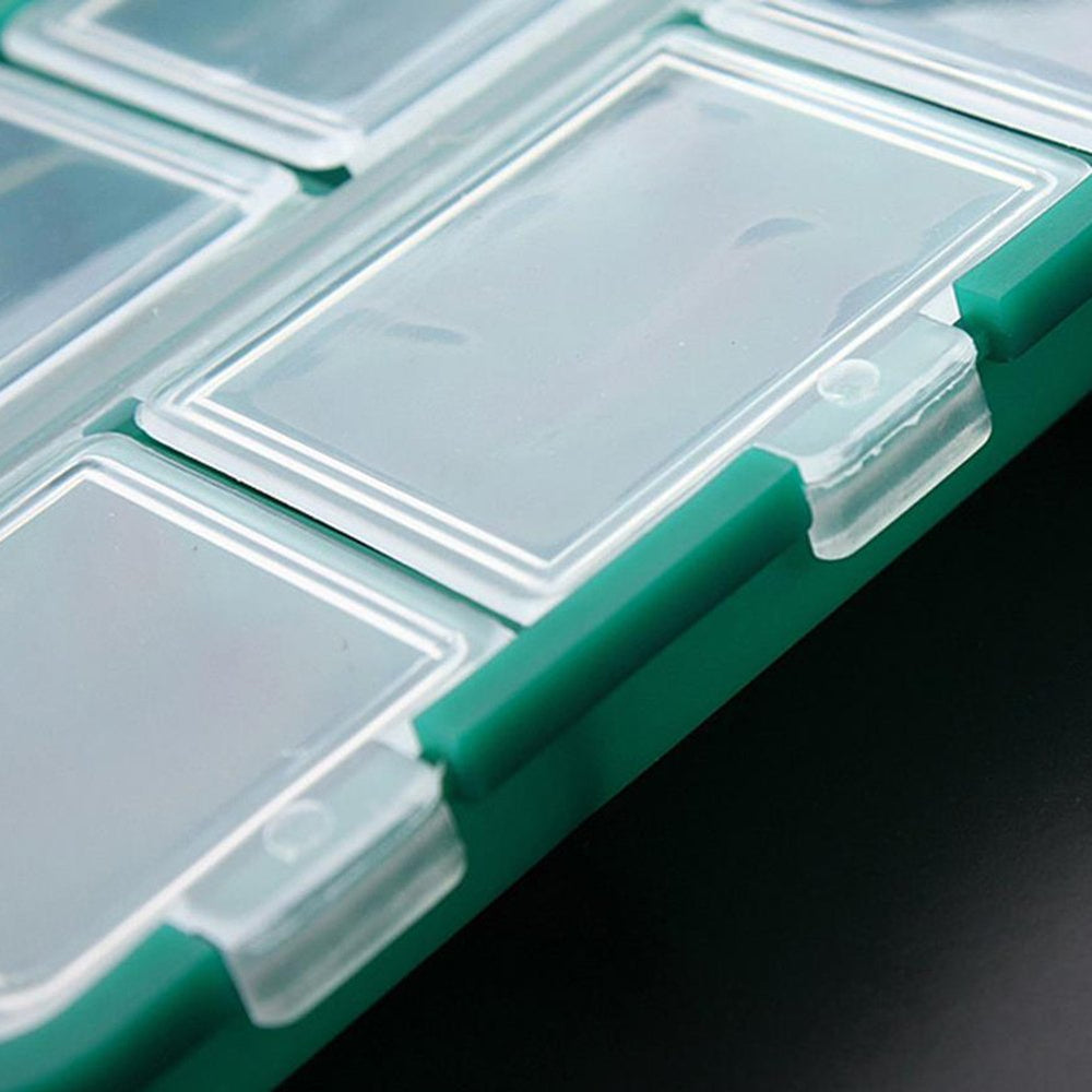 Yosoo tackle box open-organization inside view keeps hooks neatly separated for quick deployment.
