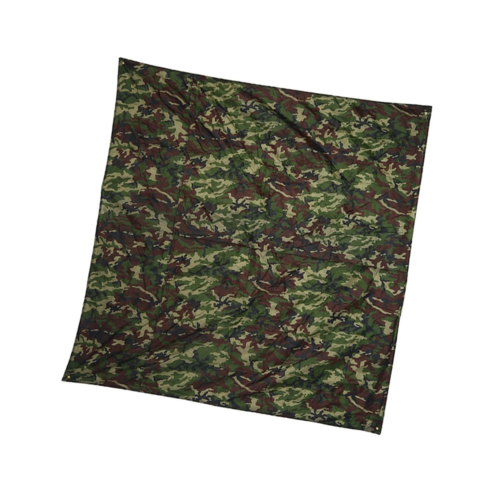 Yosoo tent tarp with grommets for quick staking.