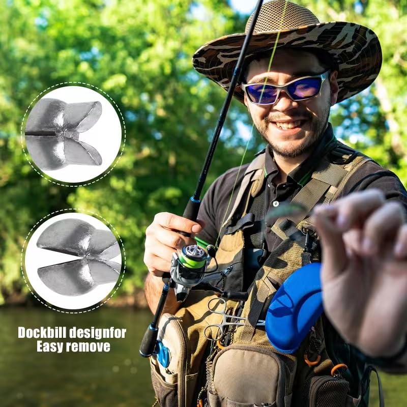 Removable round fishing sinkers for adjustable weight