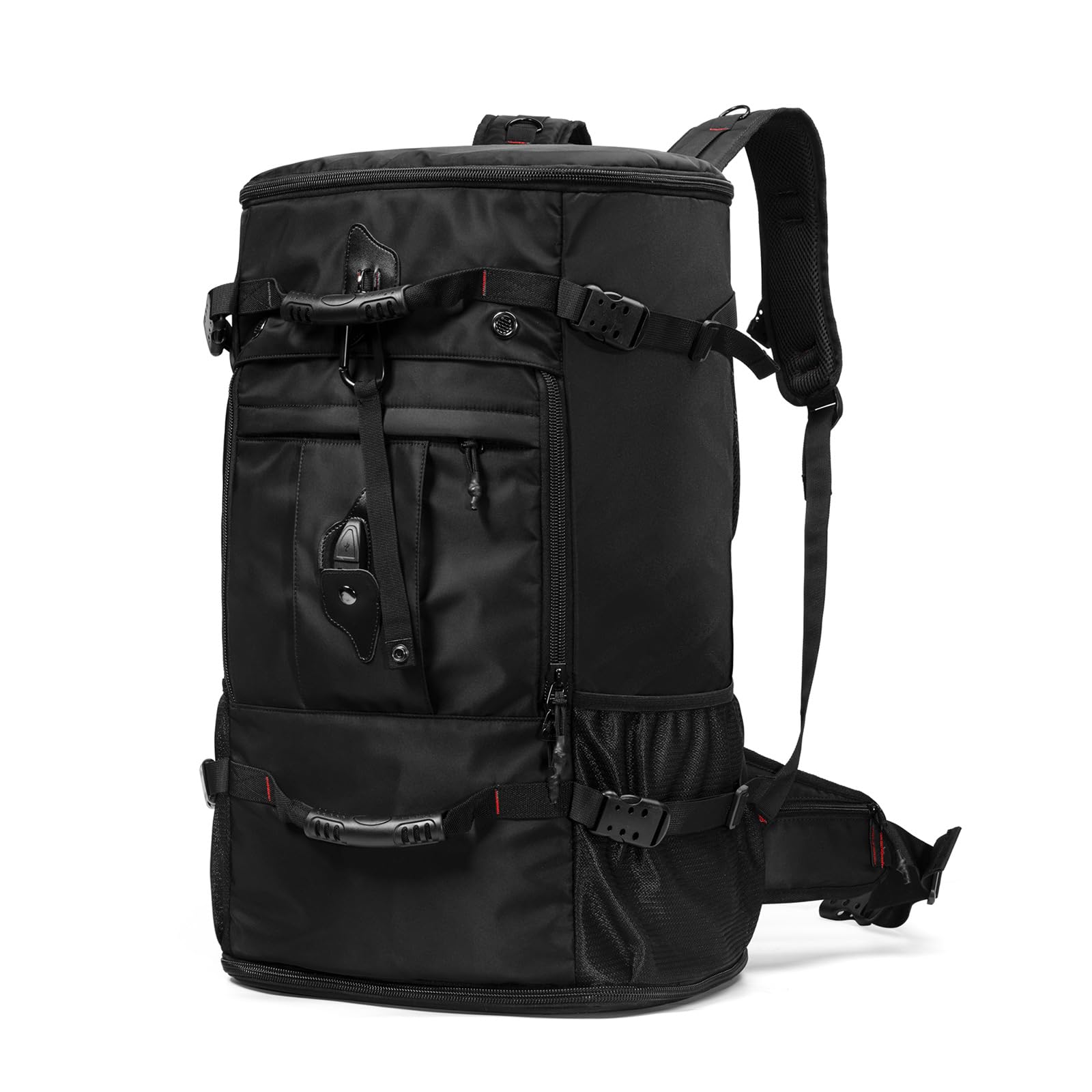 YOUMIAN 45L backpack front view for daily travel and packing efficiency.