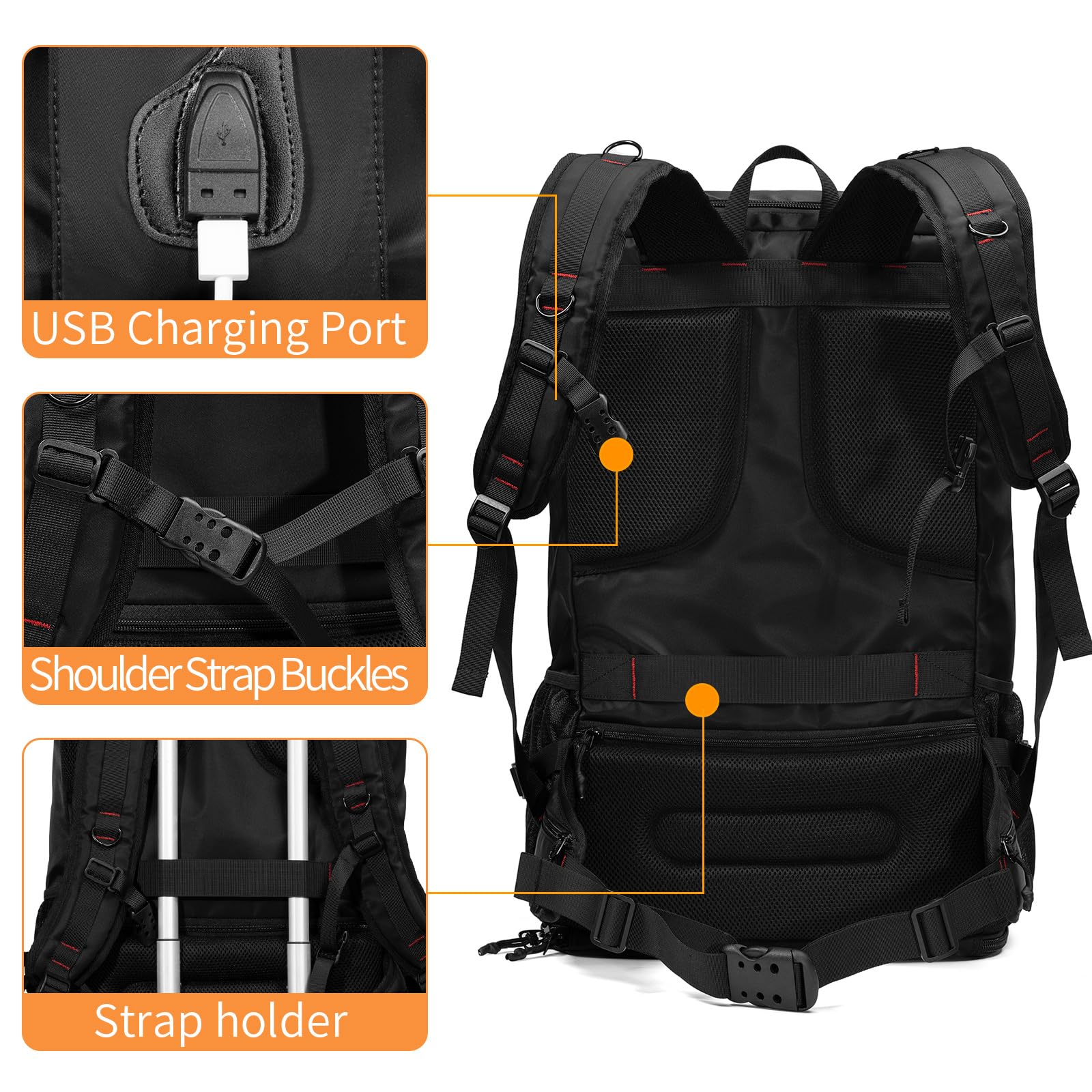 YOUMIAN multi-use backpack suitable for hiking, travel, and sports.