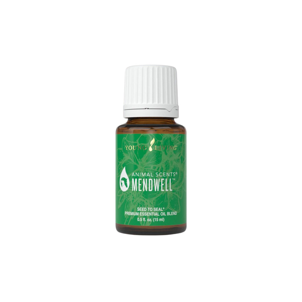 Young Living Mendwell bottle for easy application to support pet skin care