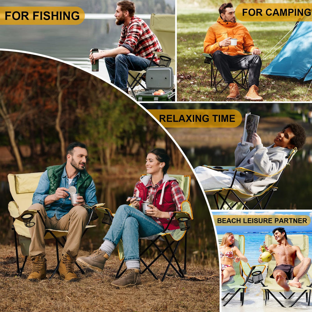 YOUNG WOOD camping lounge chair mesh-seat detail emphasizes breathability and quick-dry comfort.