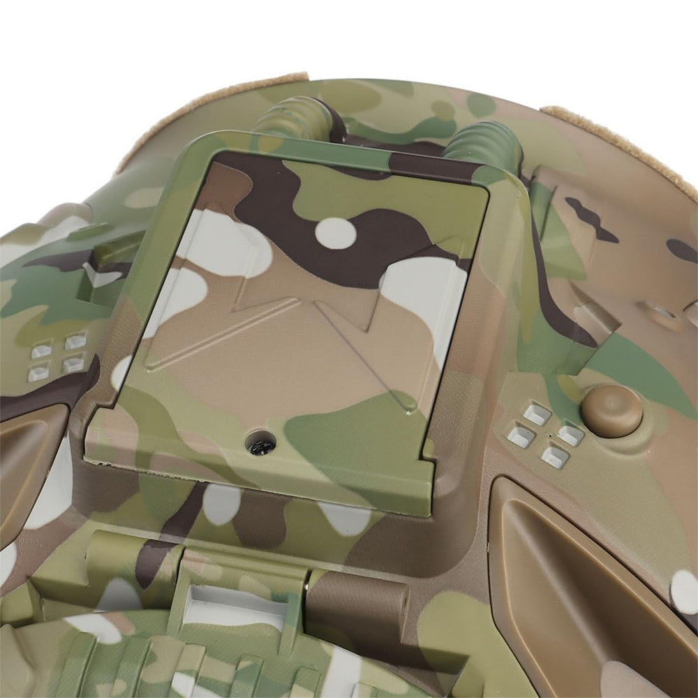 YounggDiy HL-98 helmet rear neck articulation improves head movement.
