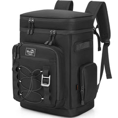 YOUNGOA 42Cans cooler backpack front view with ample storage for meals and drinks on outings
