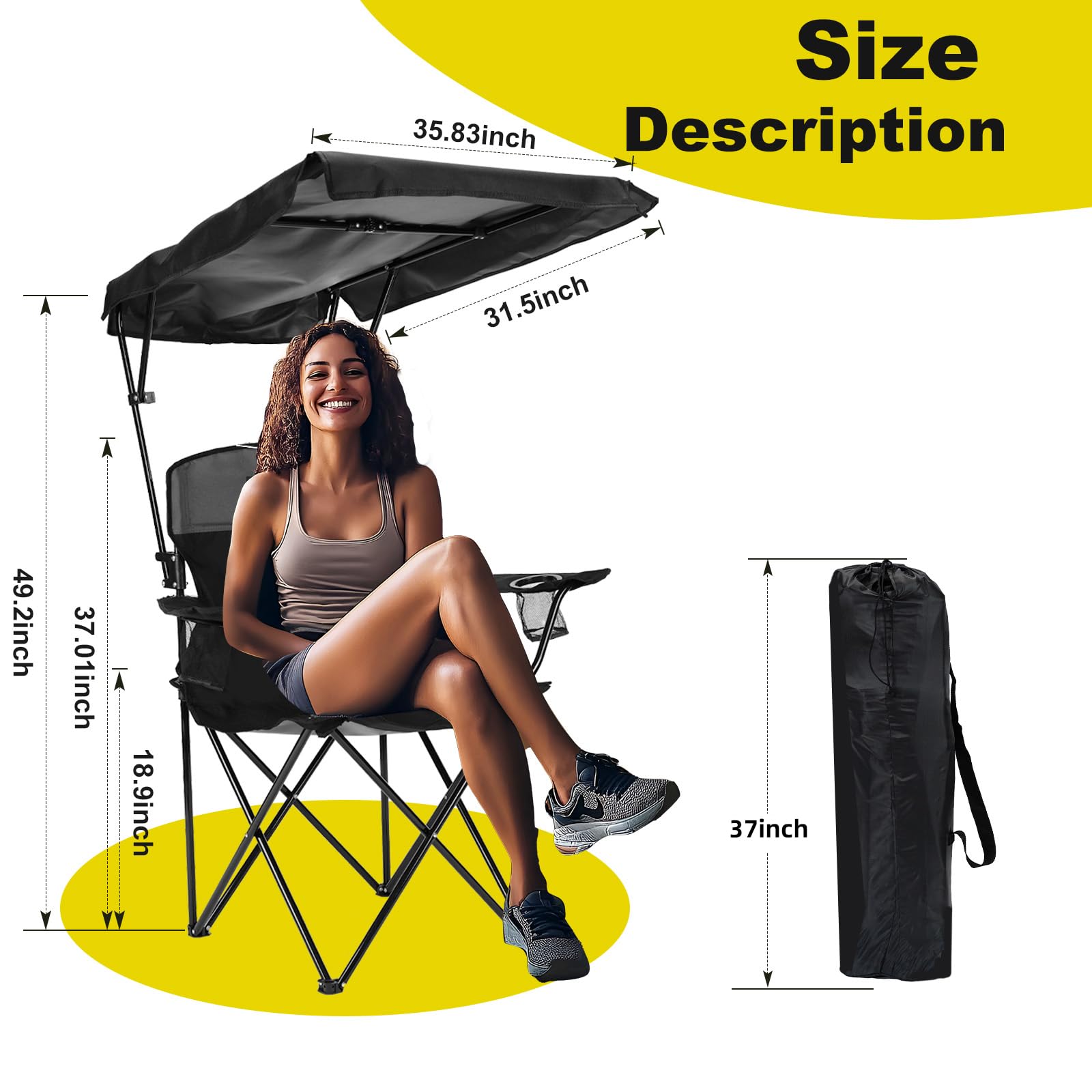 YOUNG WOOD camping chair frame assembled shows quick setup and sturdy support