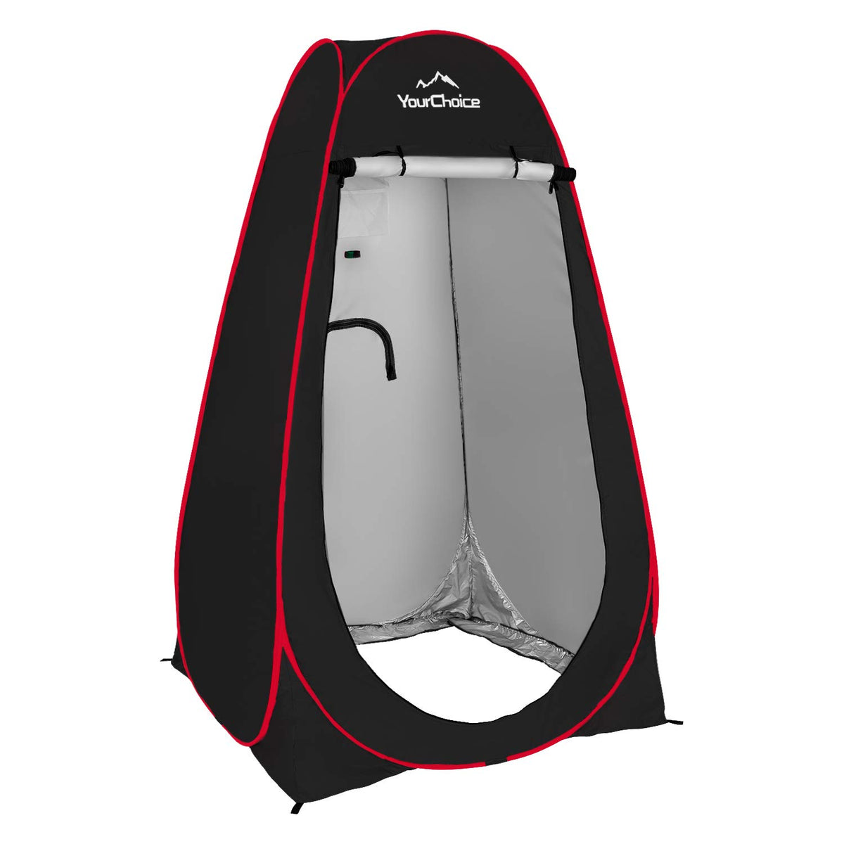 Your Choice Pop Up Privacy Tent folded compactly for easy transport and quick setup.