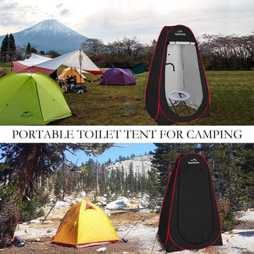 Your Choice Pop Up Privacy Tent includes carry bag and stakes for transport.