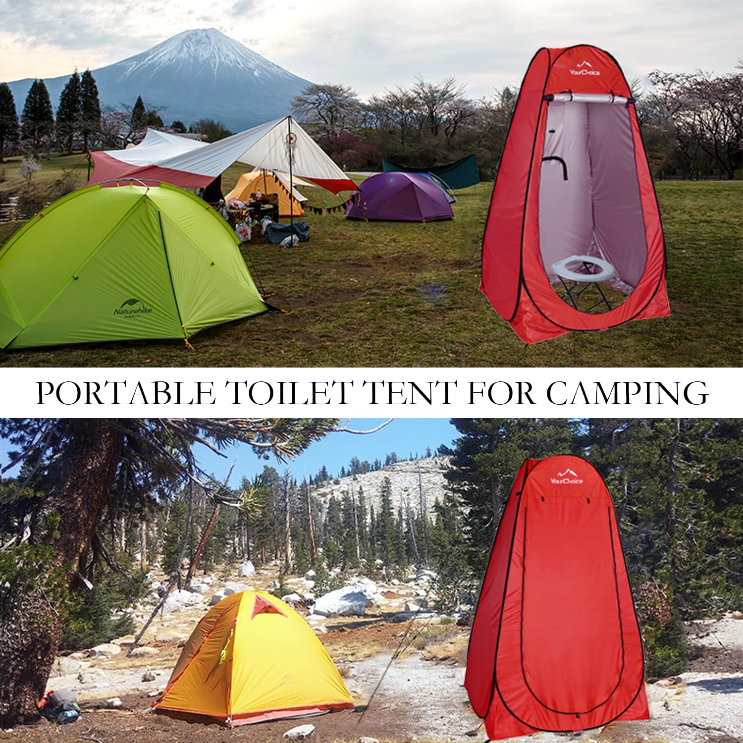 Your Choice weather-ready 190D fabric resists splashes for durable outdoor use