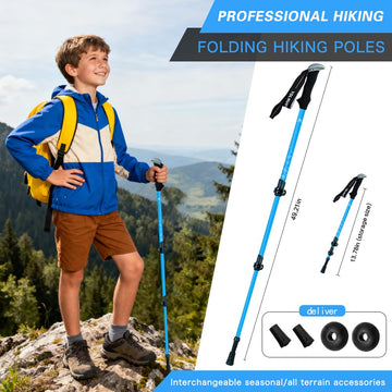 Yourjoy hiking poles EVA grip provides sweat wicking anti slip comfort