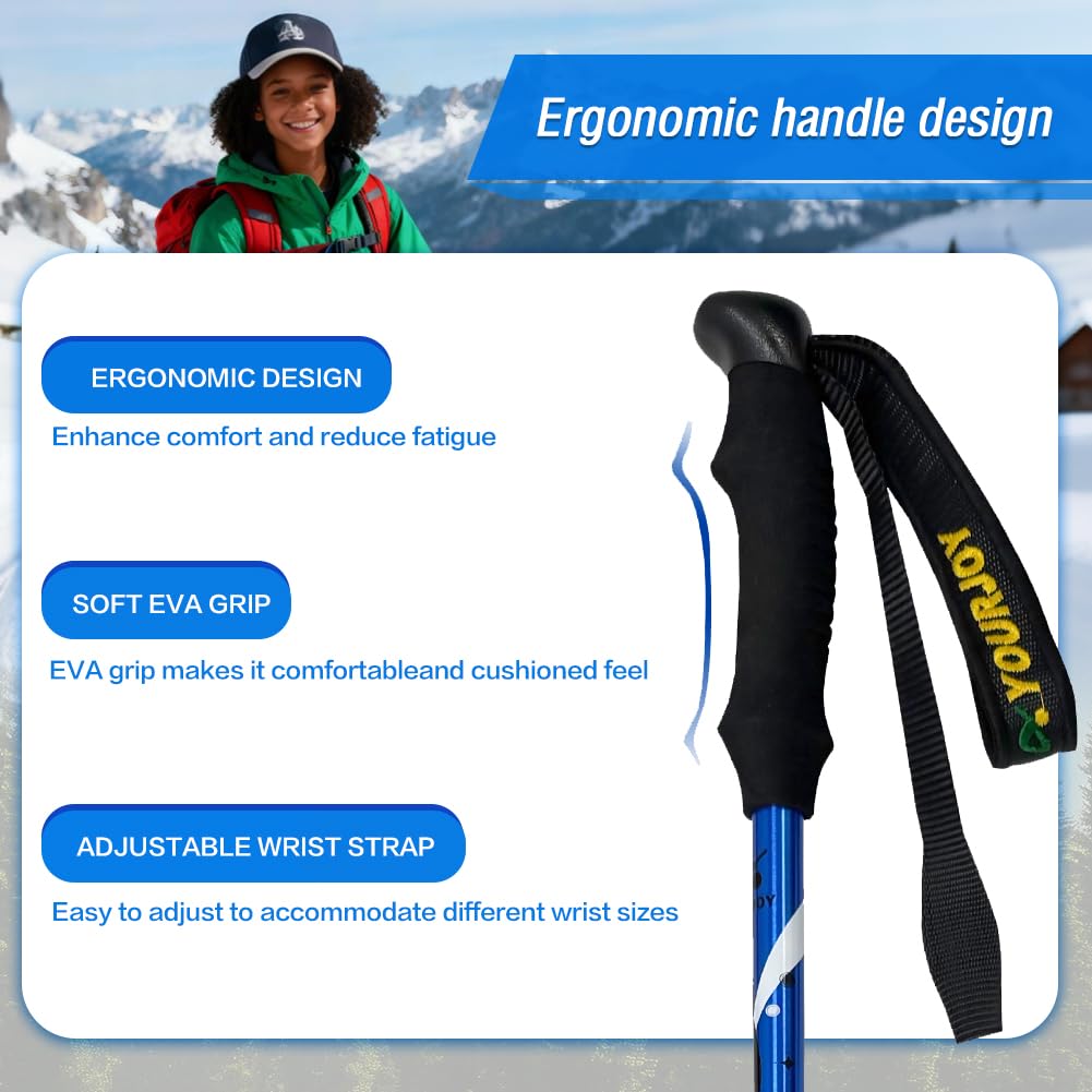 Yourjoy kid-usage trekking poles invite outdoor exploration with safety