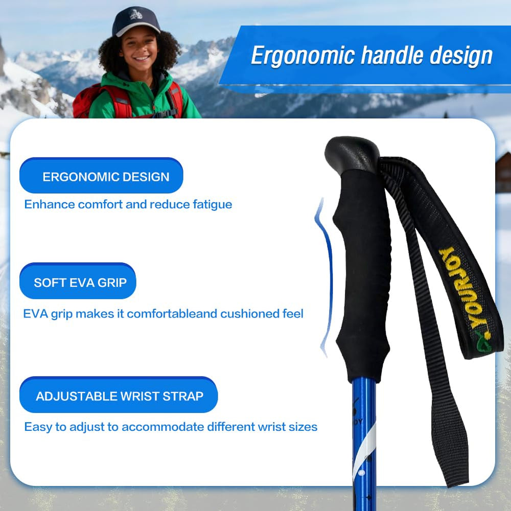 Yourjoy kid-usage trekking poles invite outdoor exploration with safety