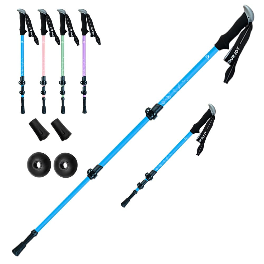Yourjoy hiking poles adjustable wrist straps reduce hand fatigue