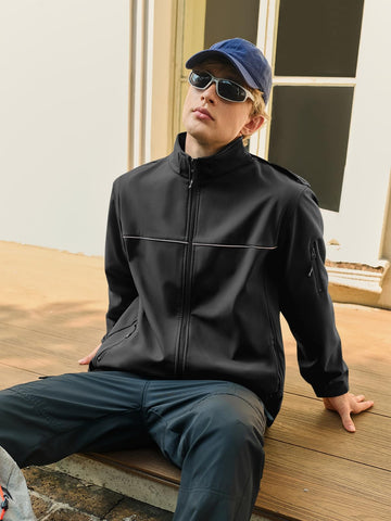 Yousify mens softshell jacket inner pocket keeps essentials secure during outdoor adventures