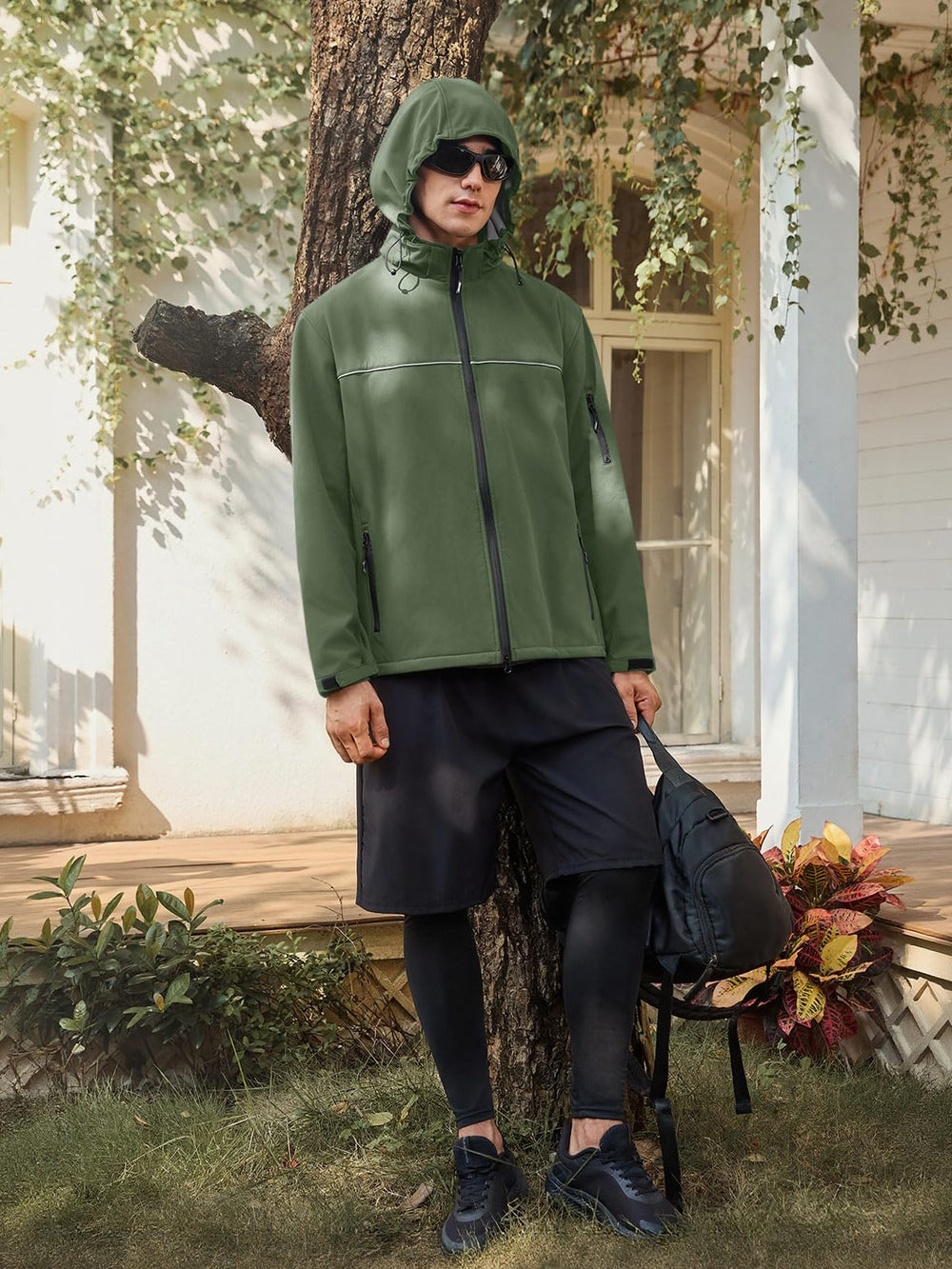 Yousify men's softshell jacket reflective accents for night visibility