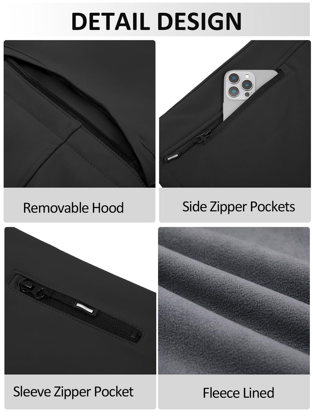 Yousify mens softshell jacket worn during camping delivers warmth and dry comfort