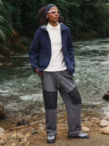 Yousify women's fleece-lined rain jacket street and outdoors-ready for versatile everyday wear.