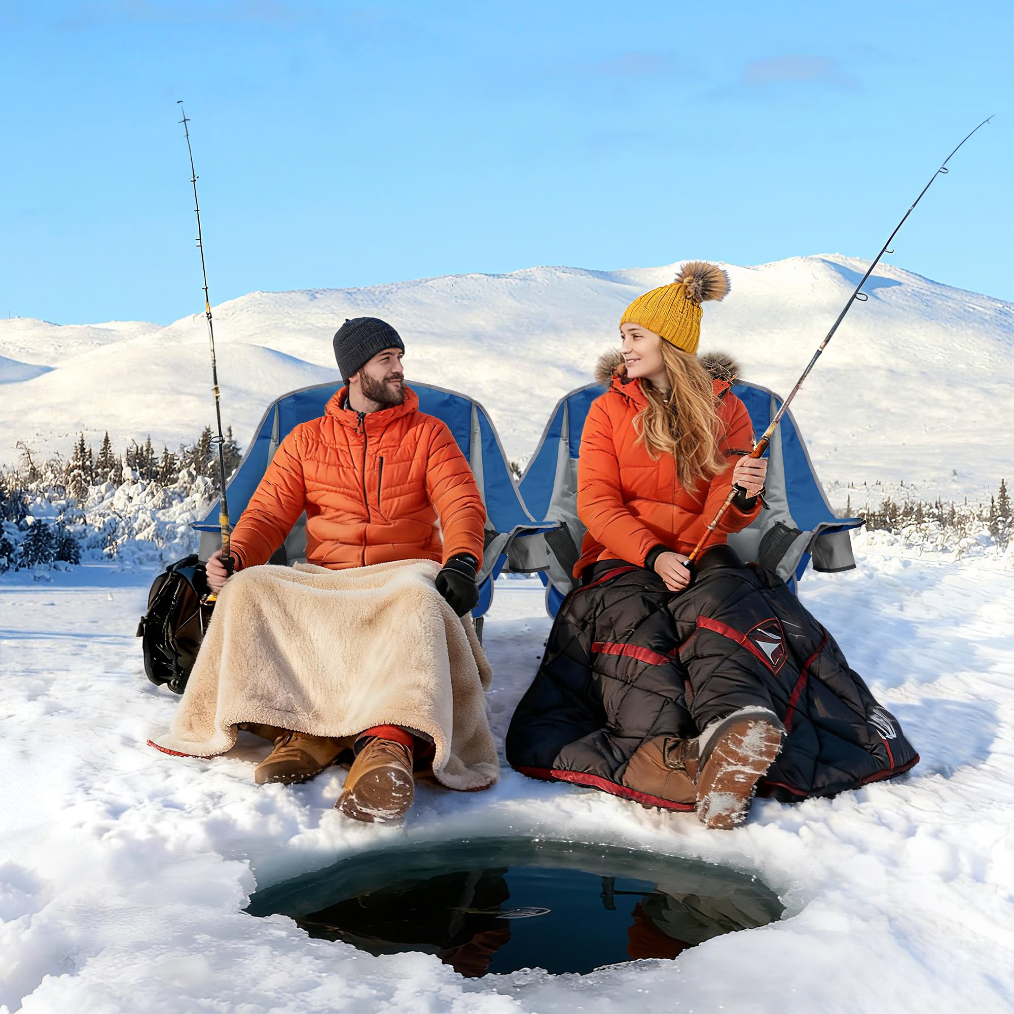 Youtanic heated camping chair back-heat shows dual heating zones for warmth.