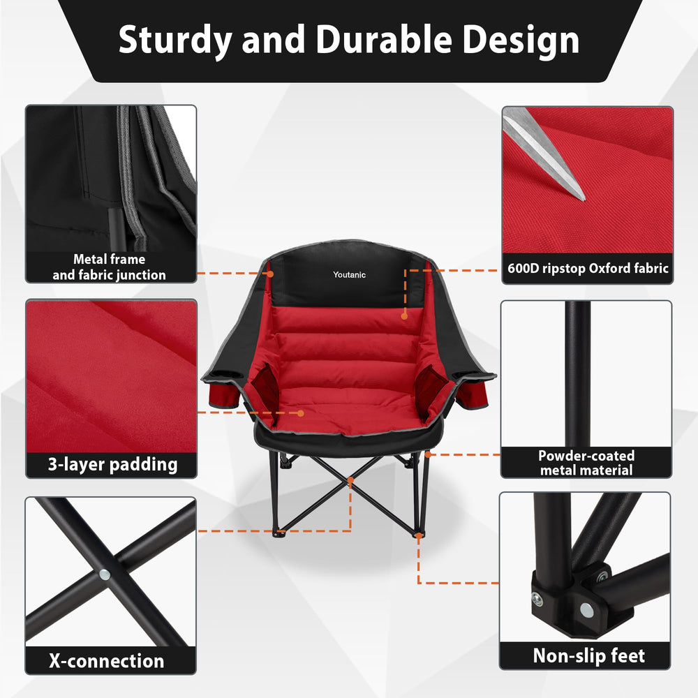Youtanic 600D Oxford fabric resists wear while staying breathable.