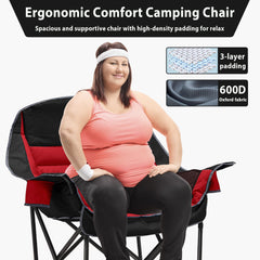 Youtanic chair with heavy-duty steel frame for reliable outdoor support.