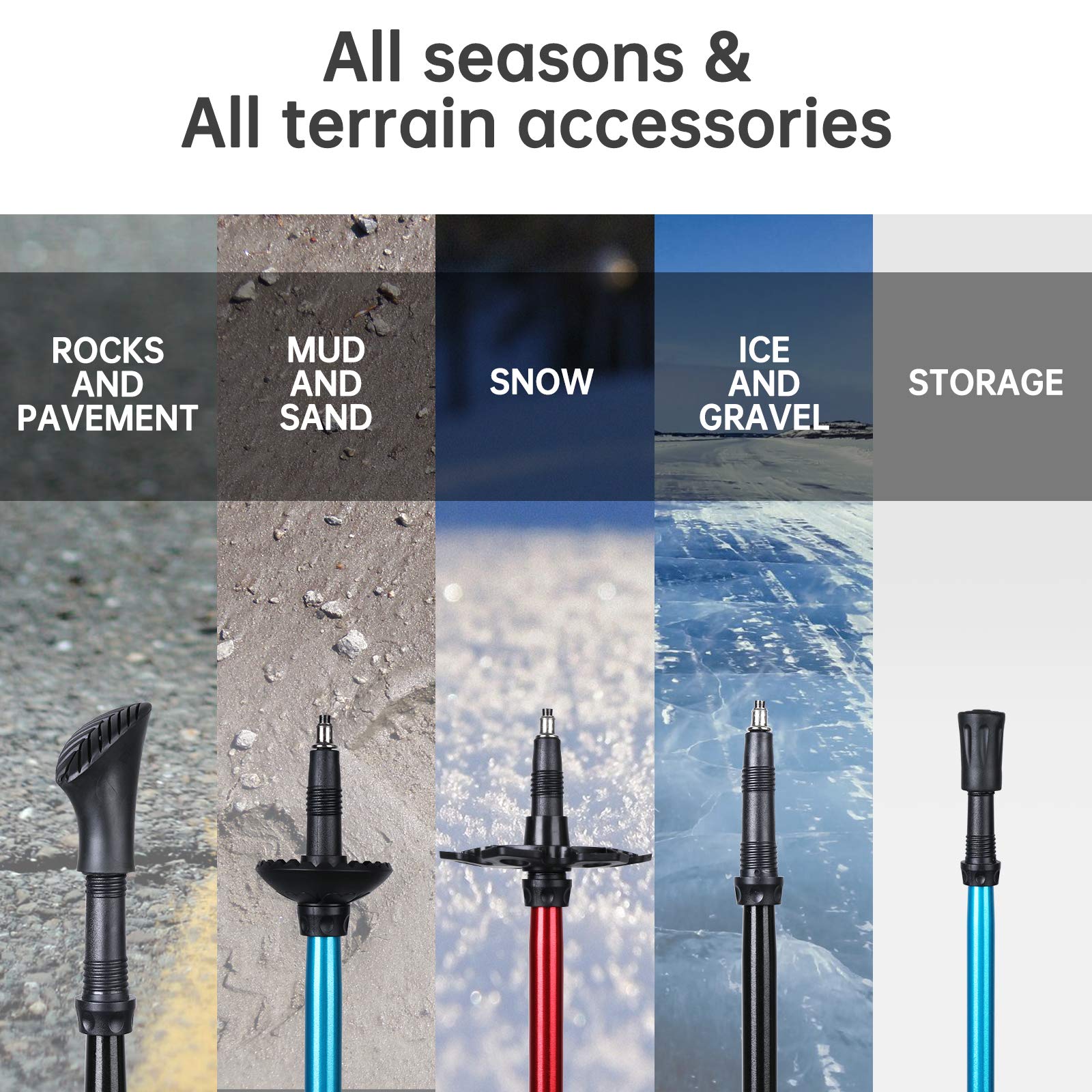YOVITAL Poles with carry bags for easy transport and organization.