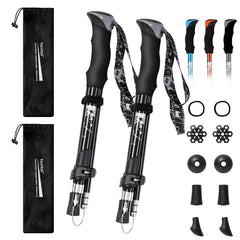 YOVITAL trekking-poles-extended-53-inches shows extended length for tall-height hikes.
