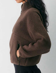 Yozazzy fleece jacket loose fit for easy layering and movement