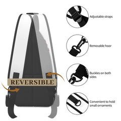 YOZIRIBO sling bag adjustable strap reduces shoulder strain.