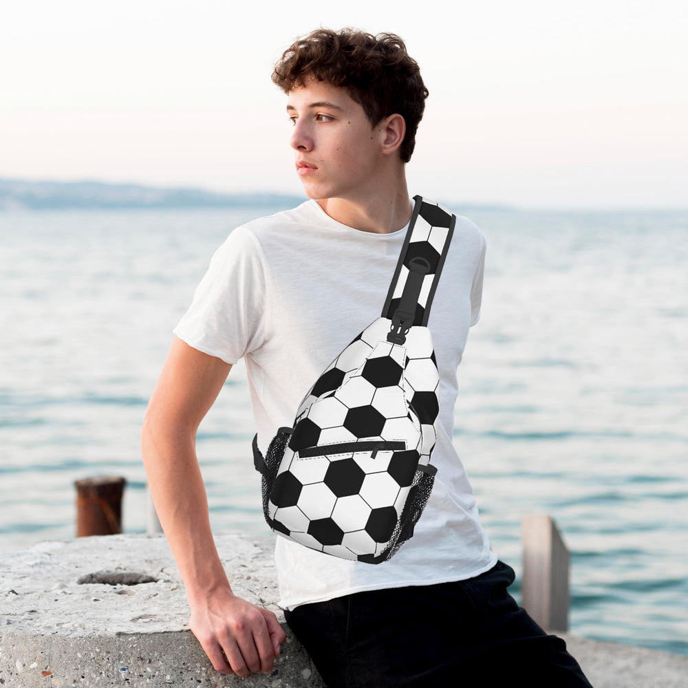 YOZIRIBO sling bag outer zip pocket keeps small items secure