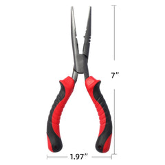 YQANDL fishing pliers with tungsten cutters for braided line