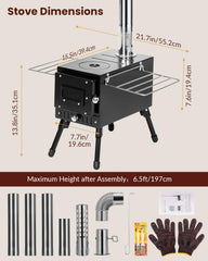 YRenZ heat-control stovepipe enables precise temperature for cooking