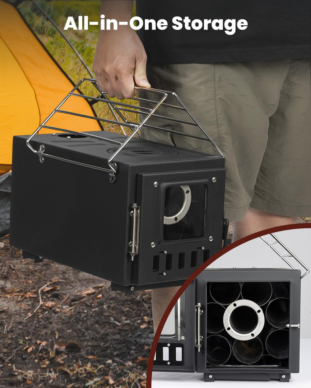 YRenZ tent camping setup delivers reliable heating and meal prep