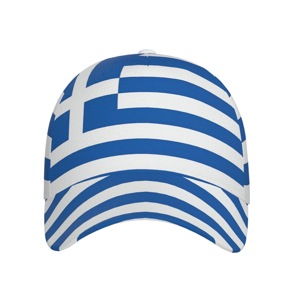 YSBYEIU Greece flag cap back view with adjustable strap for a customized fit